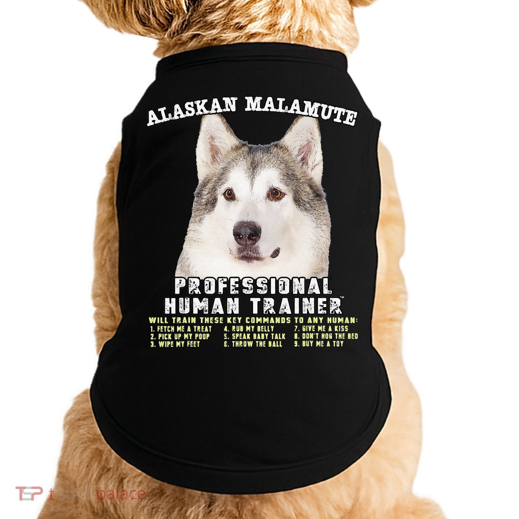 Alaskan Malamute Professional Human Trainer Cute Dog Doggie Tank