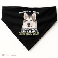 Alaskan Malamute Professional Human Trainer Cute Dog USA-Made Doggie Bandana thumb 0