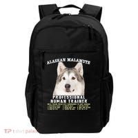 Alaskan Malamute Professional Human Trainer Cute Dog Backpack thumb 0