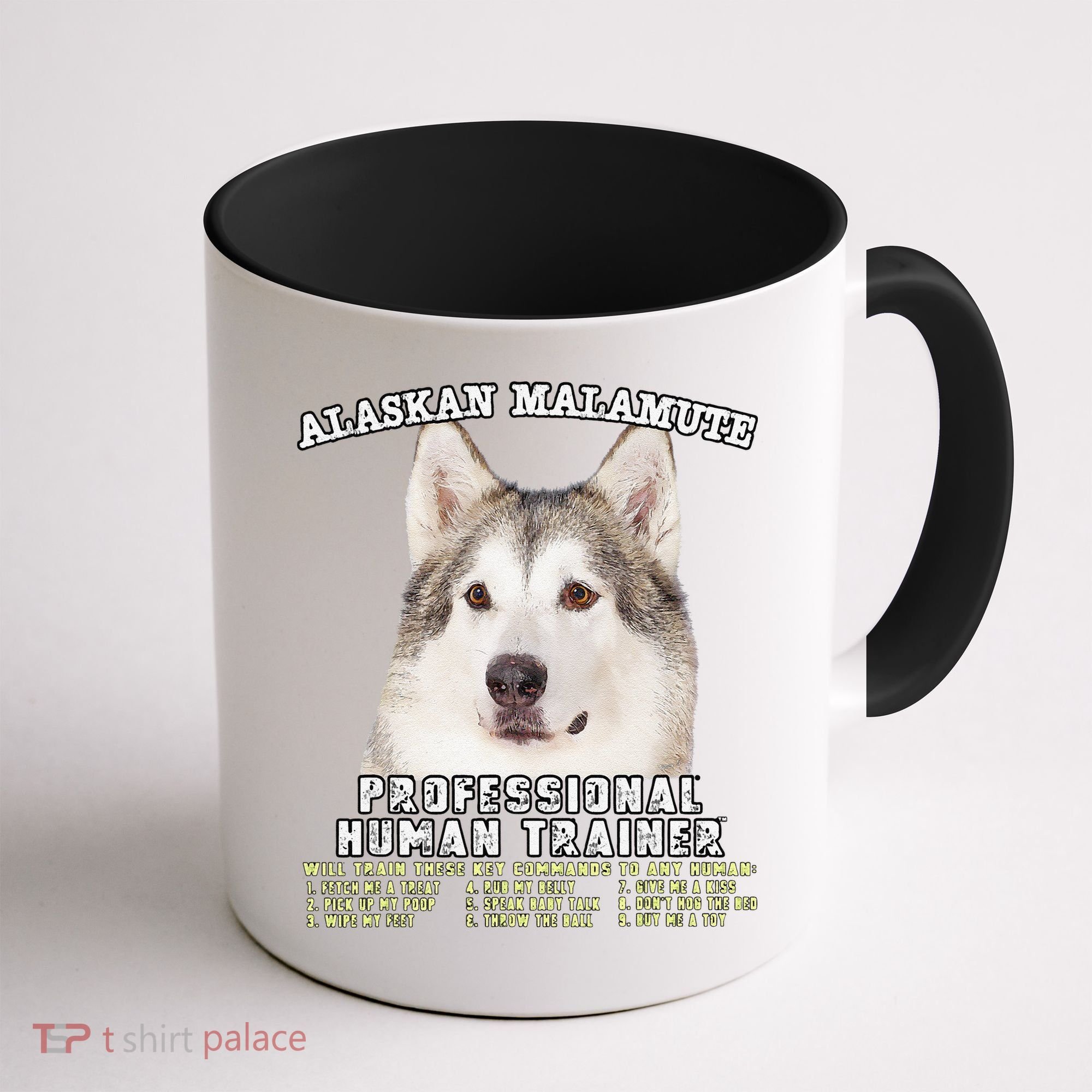 Alaskan Malamute Professional Human Trainer Cute Dog Coffee Mug