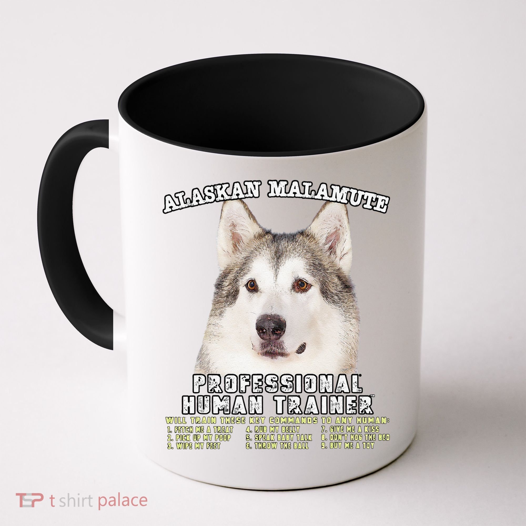 Alaskan Malamute Professional Human Trainer Cute Dog Coffee Mug