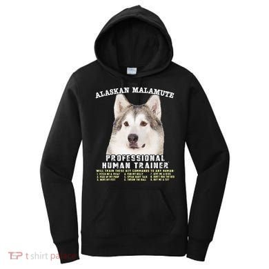 Alaskan Malamute Professional Human Trainer Cute Dog Women's Hoodie
