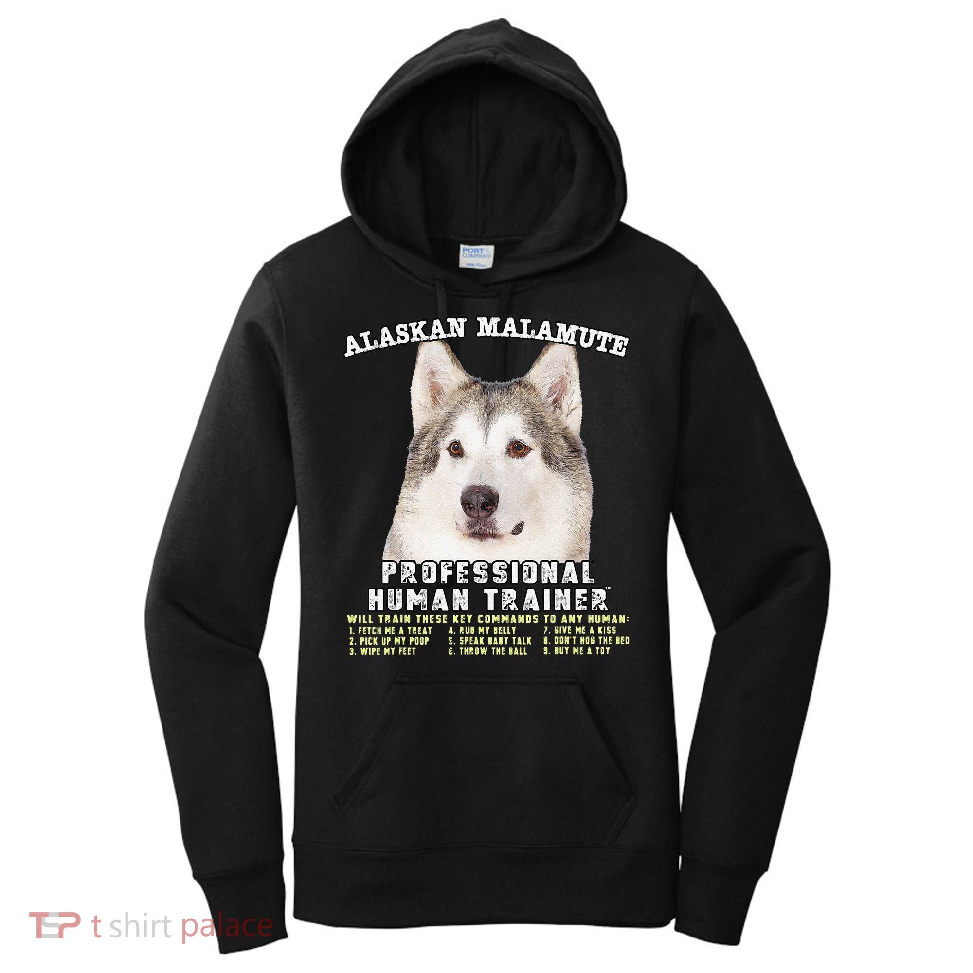 Alaskan Malamute Professional Human Trainer Cute Dog Women's Hoodie
