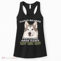 Alaskan Malamute Professional Human Trainer Cute Dog Women's Tank Top thumb 0