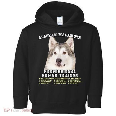 Alaskan Malamute Professional Human Trainer Cute Dog Toddler Hoodie