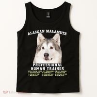 Alaskan Malamute Professional Human Trainer Cute Dog Tank Top thumb 2