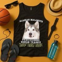 Alaskan Malamute Professional Human Trainer Cute Dog Tank Top thumb 4