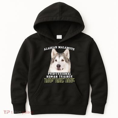 Alaskan Malamute Professional Human Trainer Cute Dog Kids Hoodie