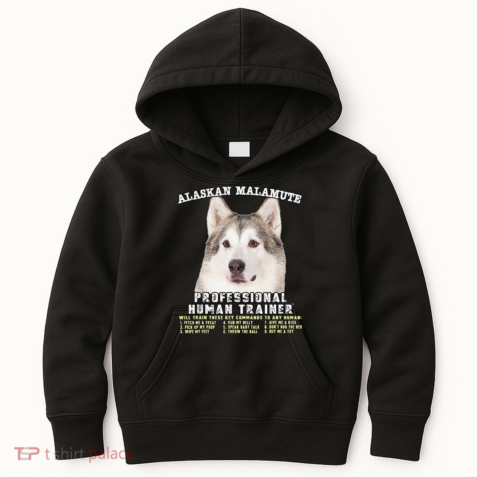 Alaskan Malamute Professional Human Trainer Cute Dog Kids Hoodie