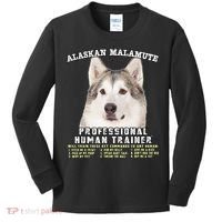 Alaskan Malamute Professional Human Trainer Cute Dog Kids Long Sleeve Shirt thumb 0