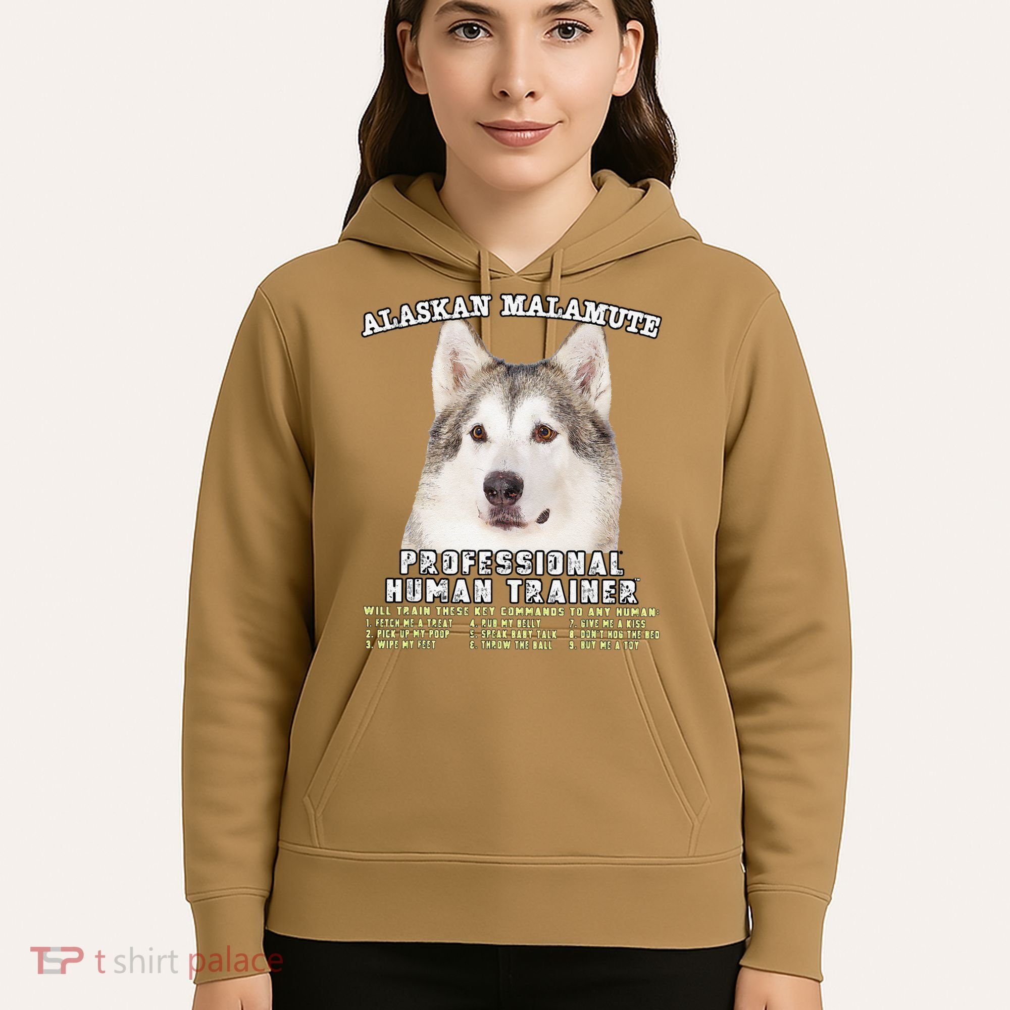 Alaskan Malamute Professional Human Trainer Cute Dog Hoodie