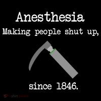 Anesthesia Making People Shut Up Since 1846 USA-Made Doggie Bandana thumb 2