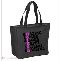 Amazing Mother Quote Cute Gift Tote Bag thumb 2