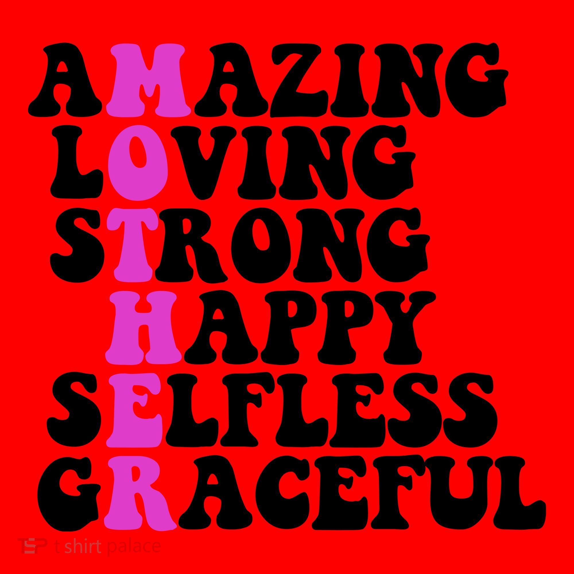 Amazing Mother Quote Cute Gift Santa Hat