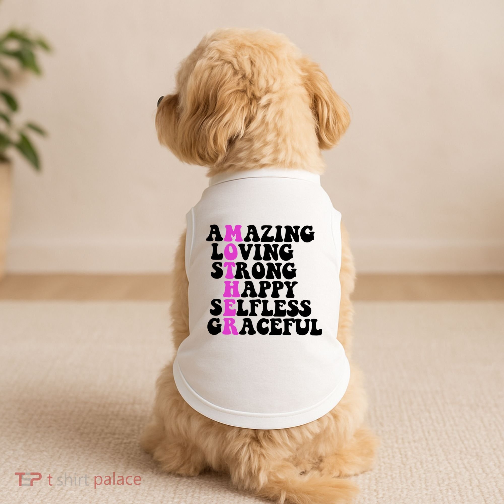 Amazing Mother Quote Cute Gift Doggie Tank