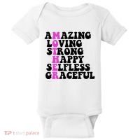 Amazing Mother Quote Cute Gift Baby Bodysuit thumb 0