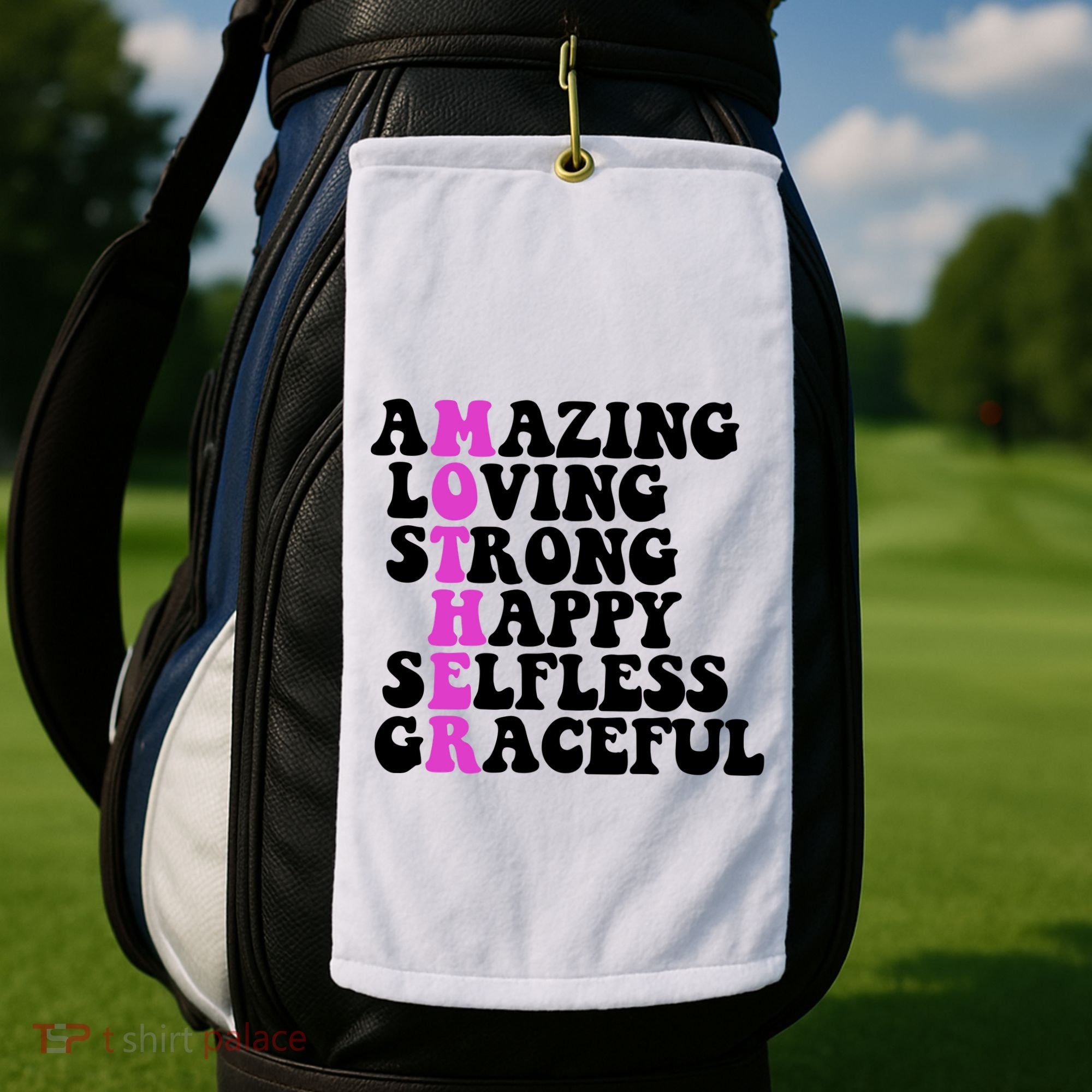 Amazing Mother Quote Cute Gift Golf Towel