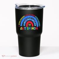 Autism Mom Rainbow Totally Blessed Awareness Love Puzzle Tumbler thumb 0