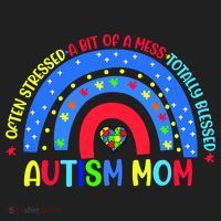 Autism Mom Rainbow Totally Blessed Awareness Love Puzzle Tumbler thumb 3