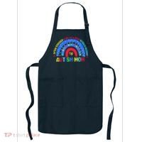 Autism Mom Rainbow Totally Blessed Awareness Love Puzzle Apron thumb 0