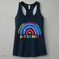 Autism Mom Rainbow Totally Blessed Awareness Love Puzzle Women's Tank Top thumb 3