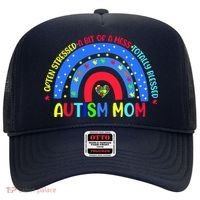 Autism Mom Rainbow Totally Blessed Awareness Love Puzzle Hat thumb 0
