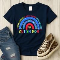 Autism Mom Rainbow Totally Blessed Awareness Love Puzzle Women's T-Shirt thumb 3
