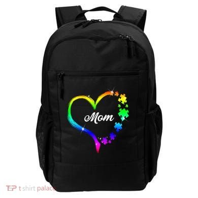Autism Mom Rainbow Heart Backpack