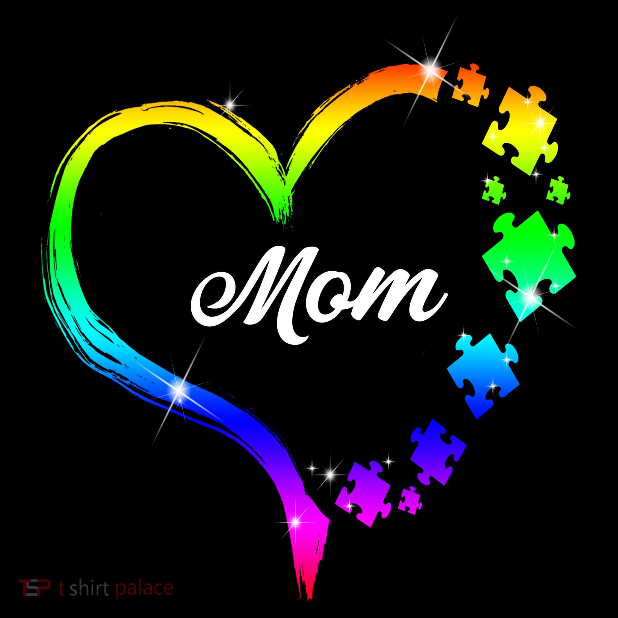 Autism Mom Rainbow Heart Women's Hoodie