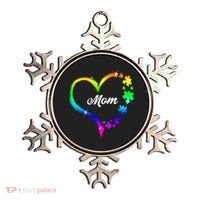 Autism Mom Rainbow Heart Ornament thumb 0