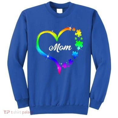 Autism Mom Rainbow Heart Sweatshirt