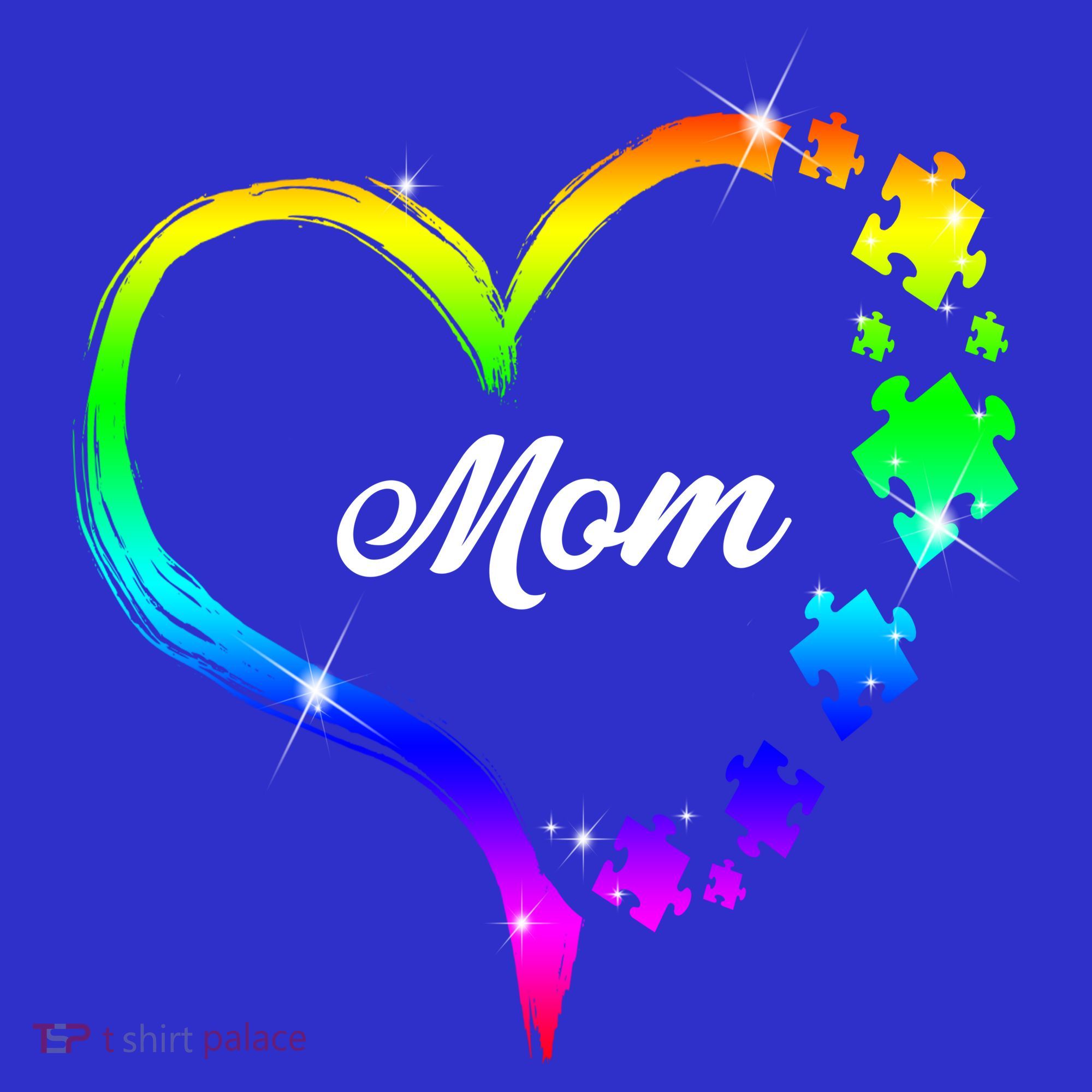 Autism Mom Rainbow Heart Women's Tank Top