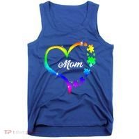 Autism Mom Rainbow Heart Tank Top thumb 0
