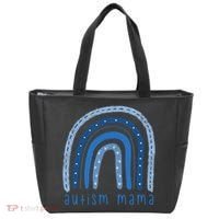 Autism Mama Rainbow Awareness Tote Bag thumb 0