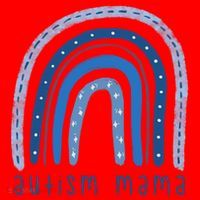 Autism Mama Rainbow Awareness Santa Hat thumb 1