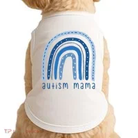 Autism Mama Rainbow Awareness Doggie Tank thumb 0