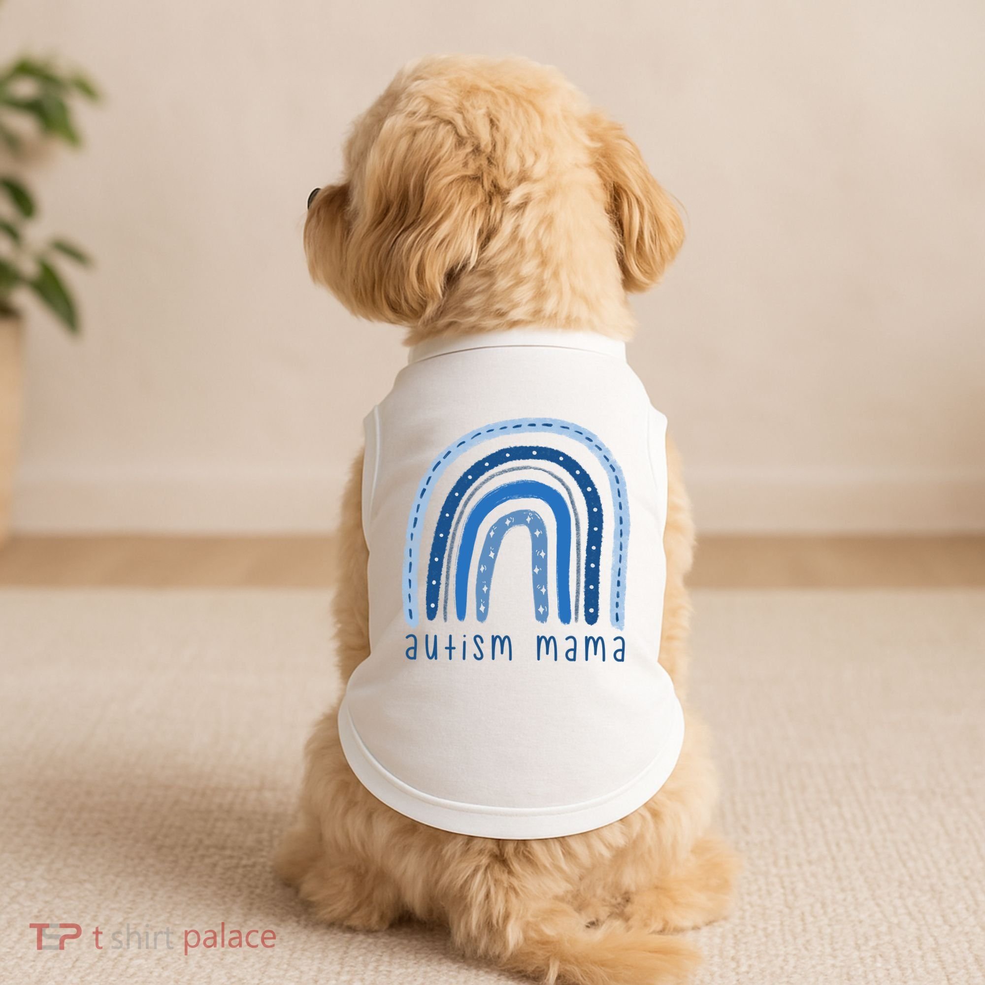 Autism Mama Rainbow Awareness Doggie Tank