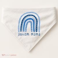 Autism Mama Rainbow Awareness USA-Made Doggie Bandana thumb 0