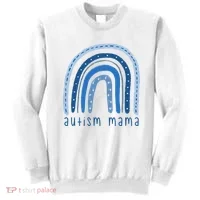 Autism Mama Rainbow Awareness Sweatshirt thumb 0