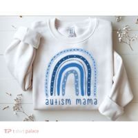 Autism Mama Rainbow Awareness Sweatshirt thumb 2