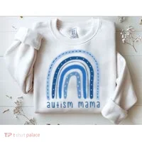 Autism Mama Rainbow Awareness Sweatshirt thumb 2