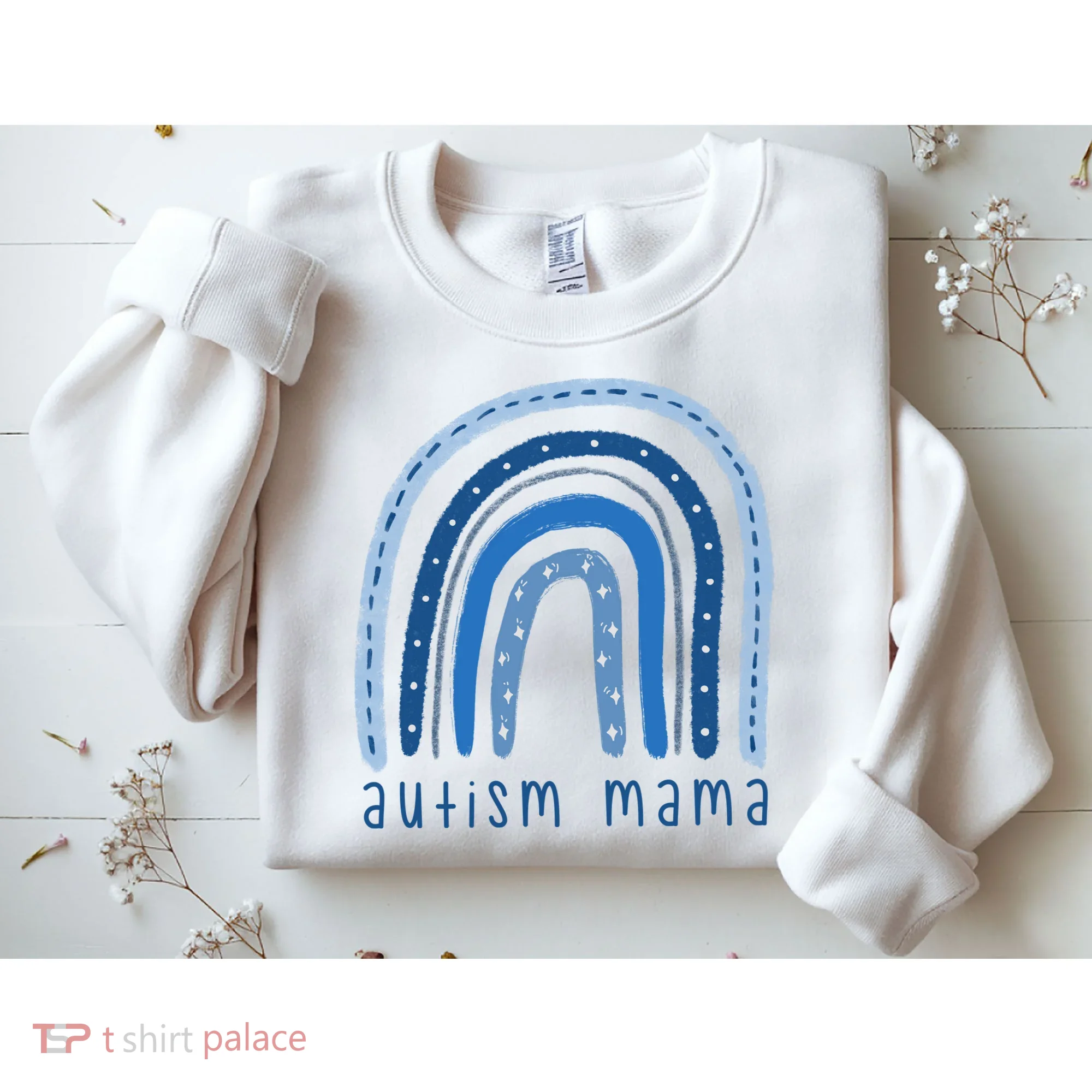 Autism Mama Rainbow Awareness Sweatshirt
