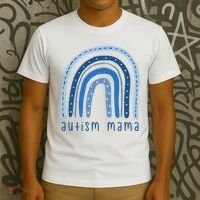 Autism Mama Rainbow Awareness T-Shirt thumb 3