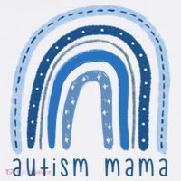 Autism Mama Rainbow Awareness Button thumb 1