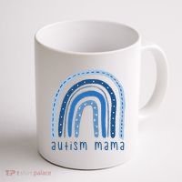 Autism Mama Rainbow Awareness Coffee Mug thumb 1
