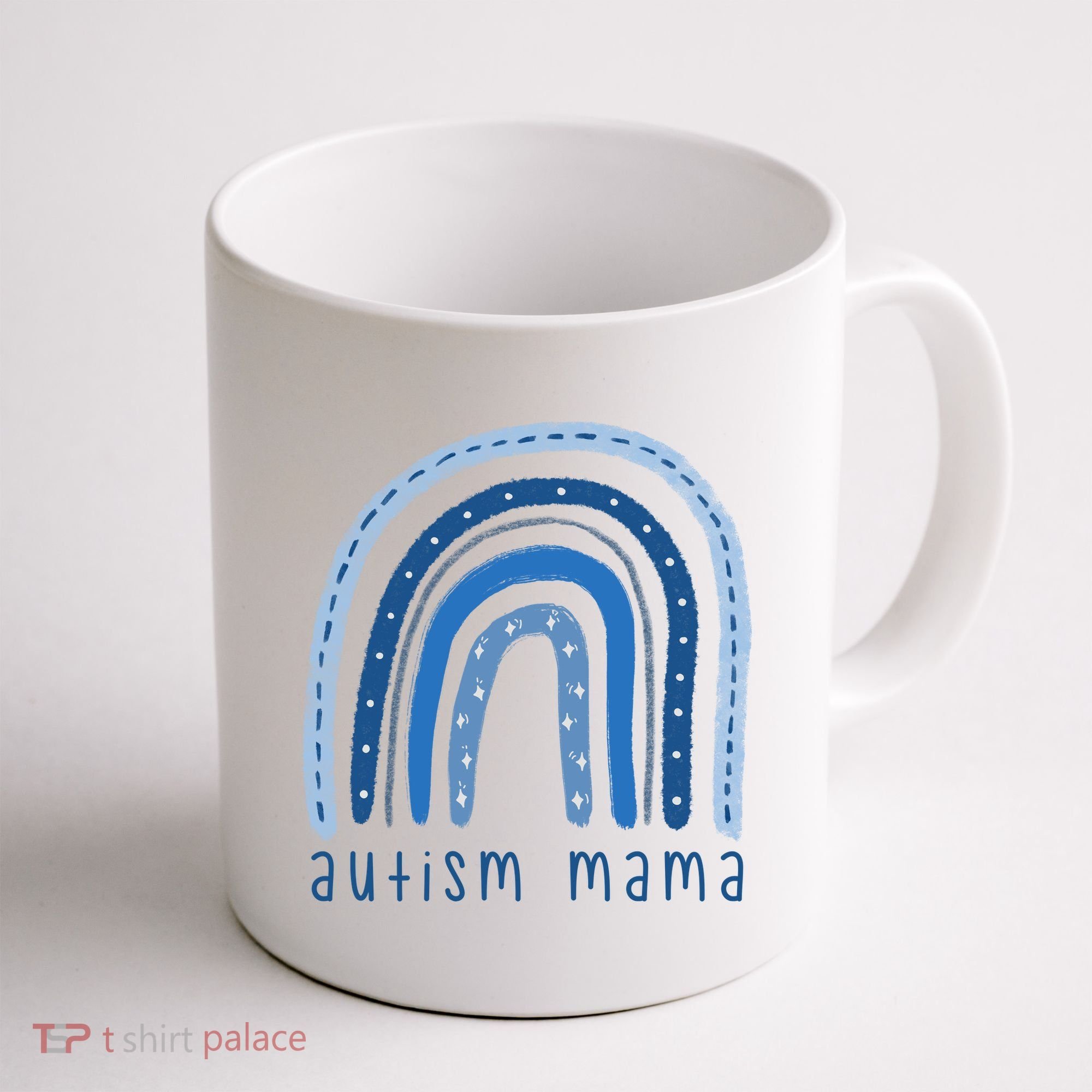 Autism Mama Rainbow Awareness Coffee Mug