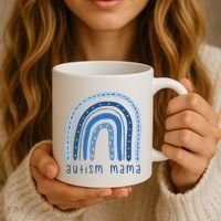 Autism Mama Rainbow Awareness Coffee Mug thumb 3