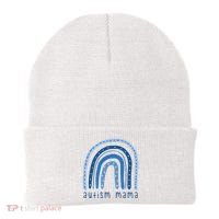 Autism Mama Rainbow Awareness Beanie thumb 0
