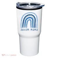 Autism Mama Rainbow Awareness Tumbler thumb 0