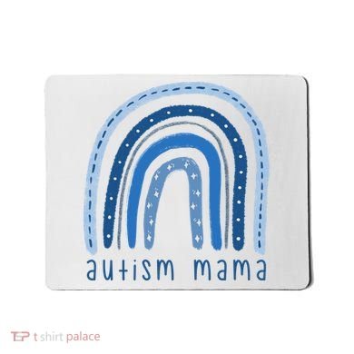Autism Mama Rainbow Awareness Mousepad